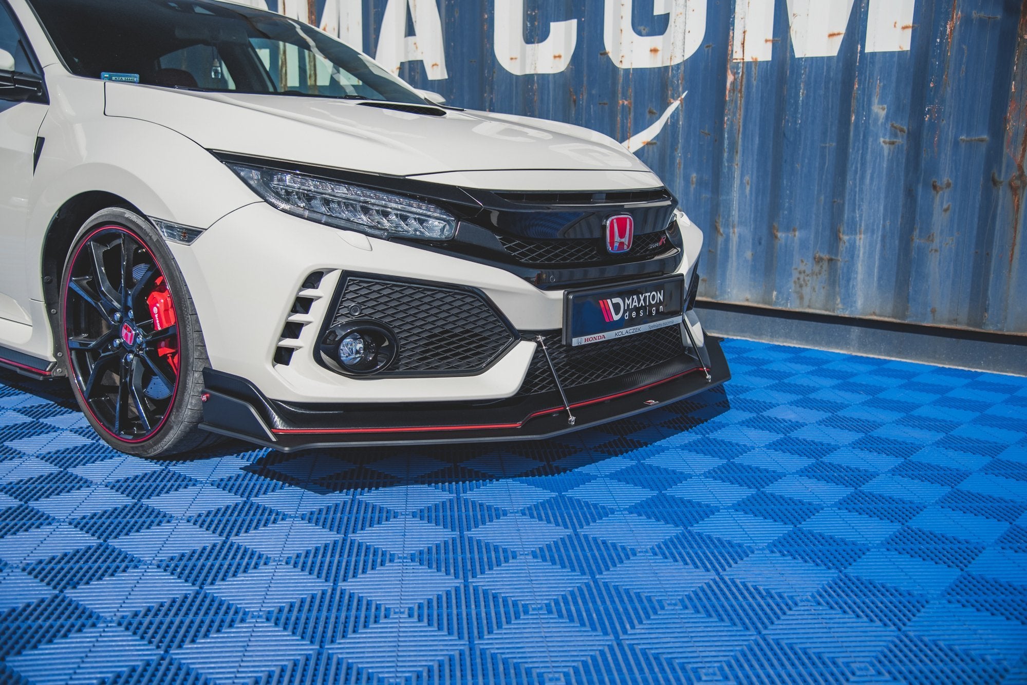 Racing-Durability-Front-Splitter-Honda-Civic-X-Type-R-Black