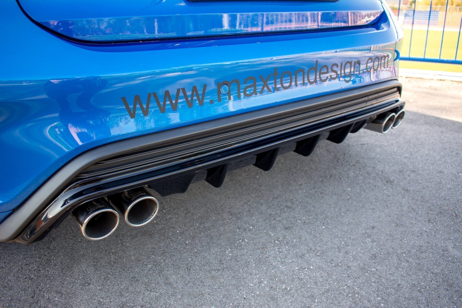 Rear-Valance-With-Exhaust-Ford-Focus-MK4-ST-Line---Black