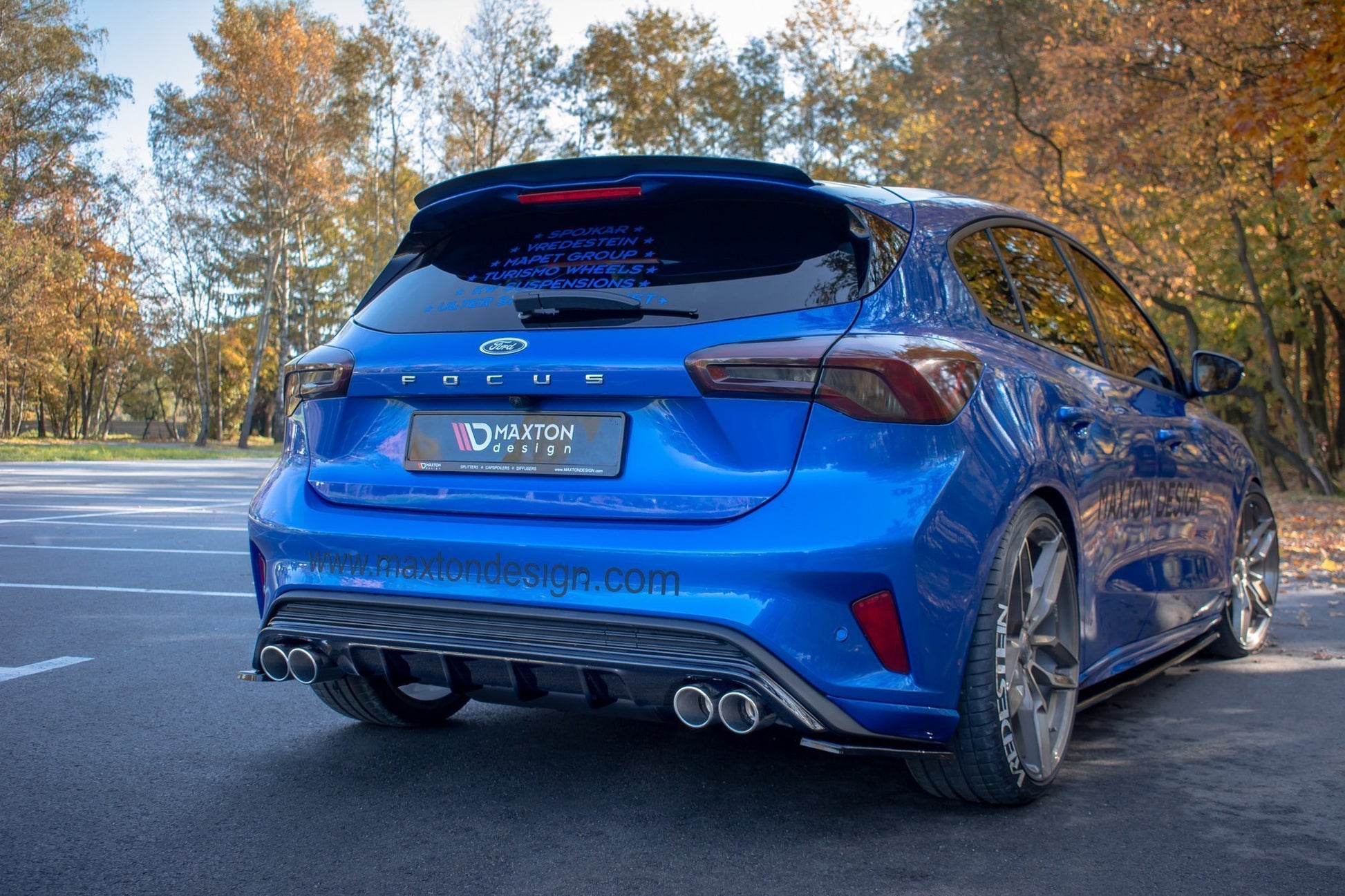 Rear-Valance-With-Exhaust-Ford-Focus-MK4-ST-Line---Black