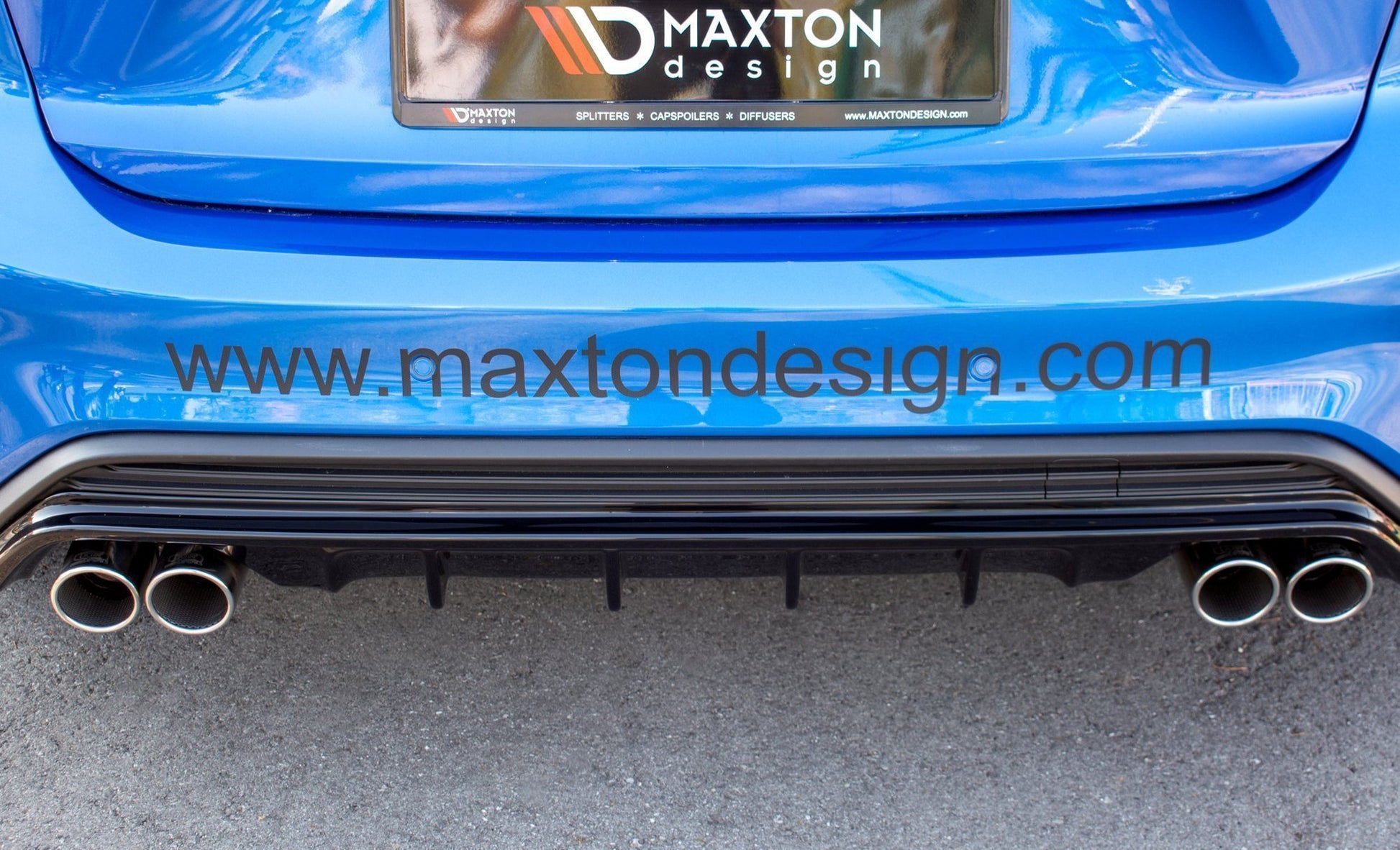 Rear-Valance-With-Exhaust-Ford-Focus-MK4-ST-Line---Black