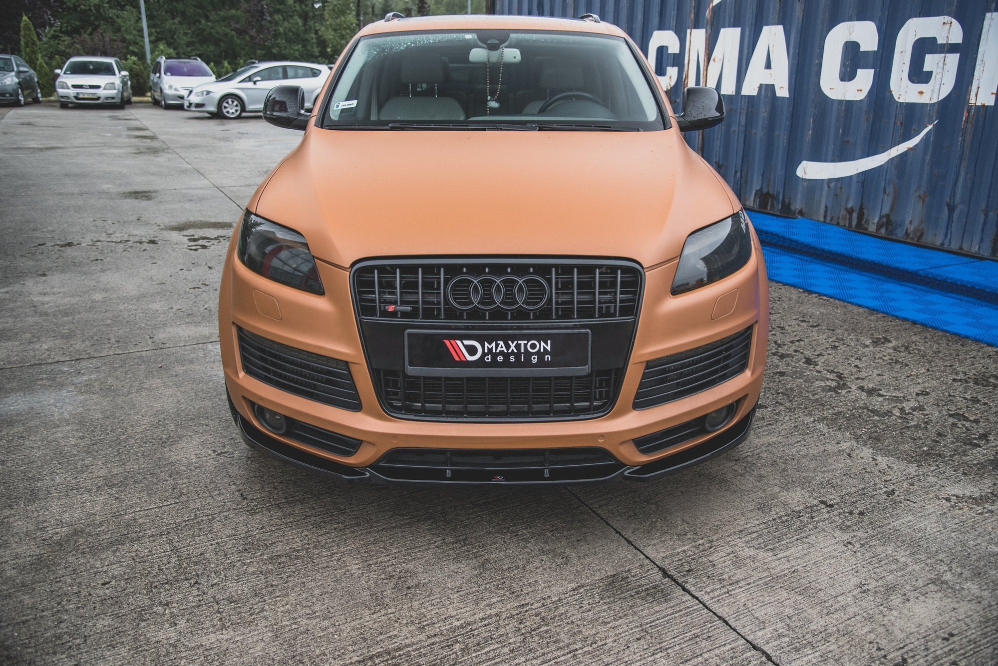 Front-Splitter-Audi-Q7-S-Line-MK.1---Gloss-Black