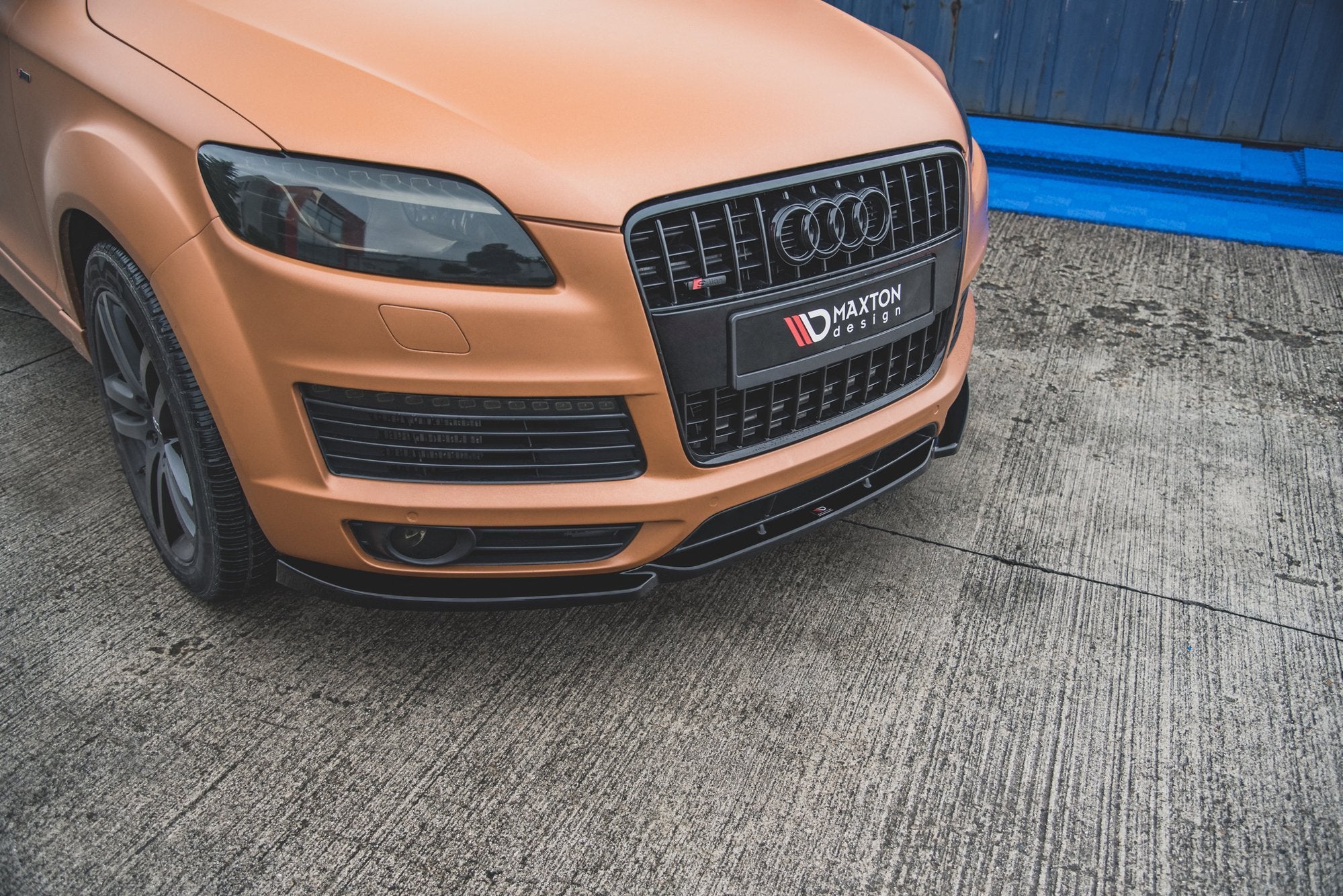 Front-Splitter-Audi-Q7-S-Line-MK.1---Gloss-Black