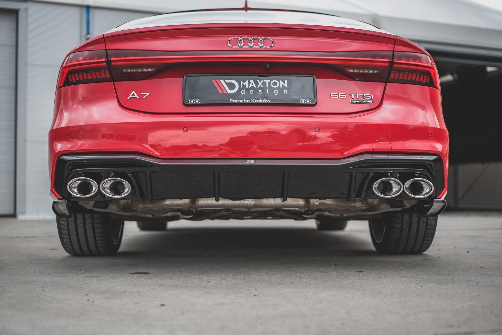 Valance+Exhaust-Ends-Imitation-Audi-A7-C8-S-Line-Incl.-Bee