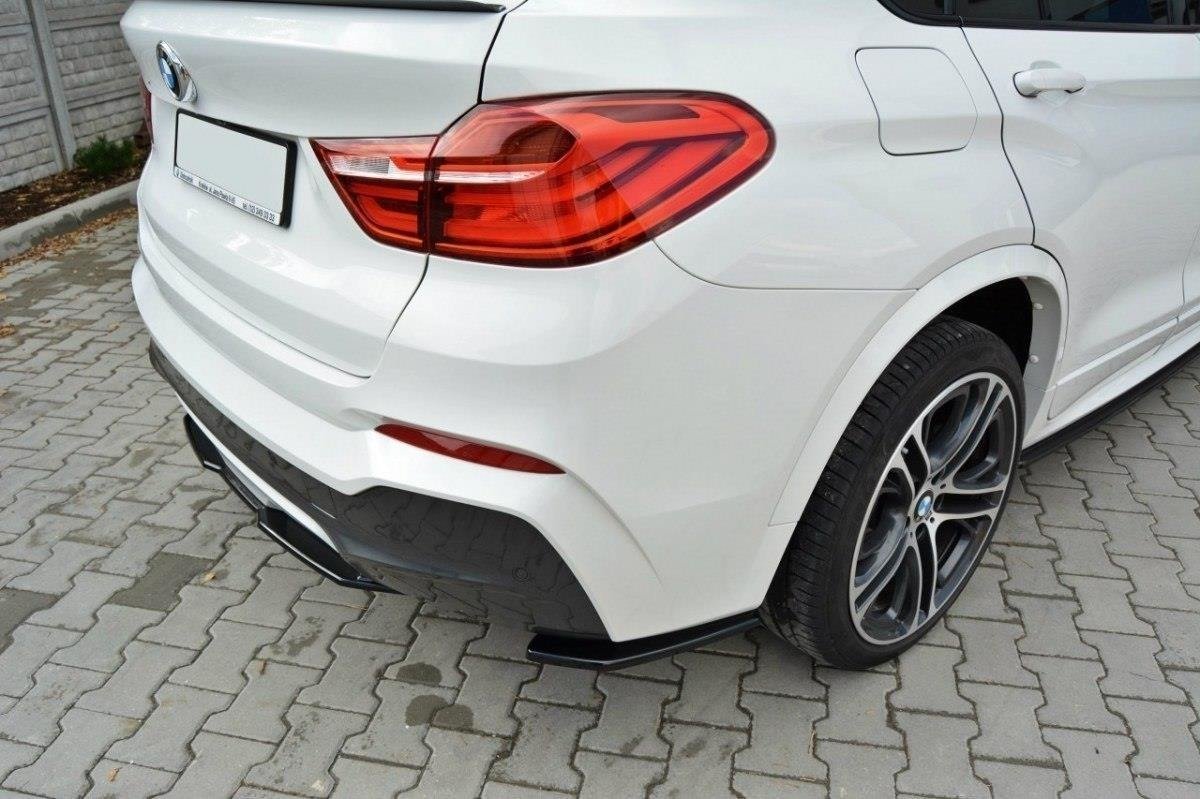 Rear-Side-Splitters-For-BMW-X4-M-Pack---Gloss-Black