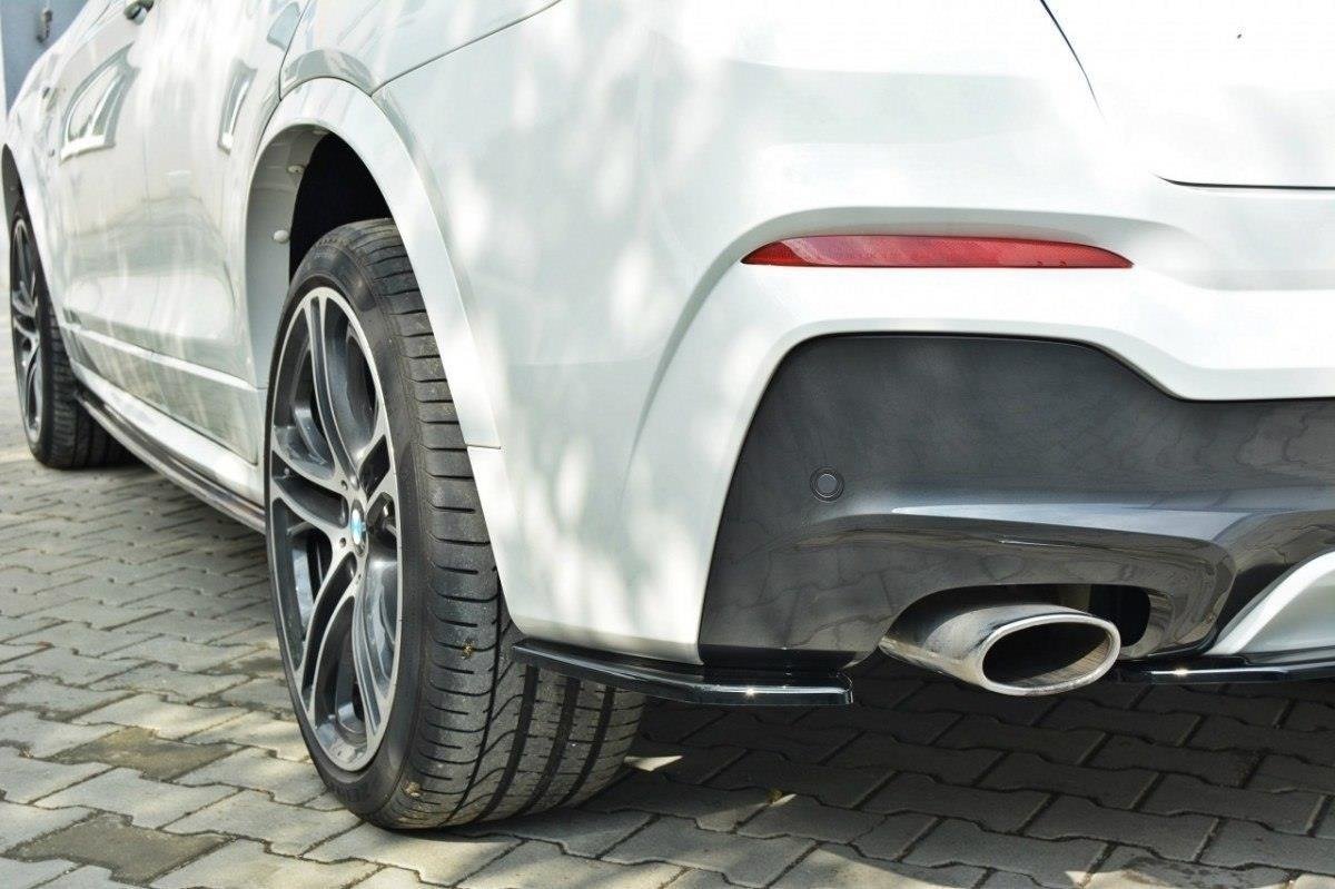 Rear-Side-Splitters-For-BMW-X4-M-Pack---Gloss-Black