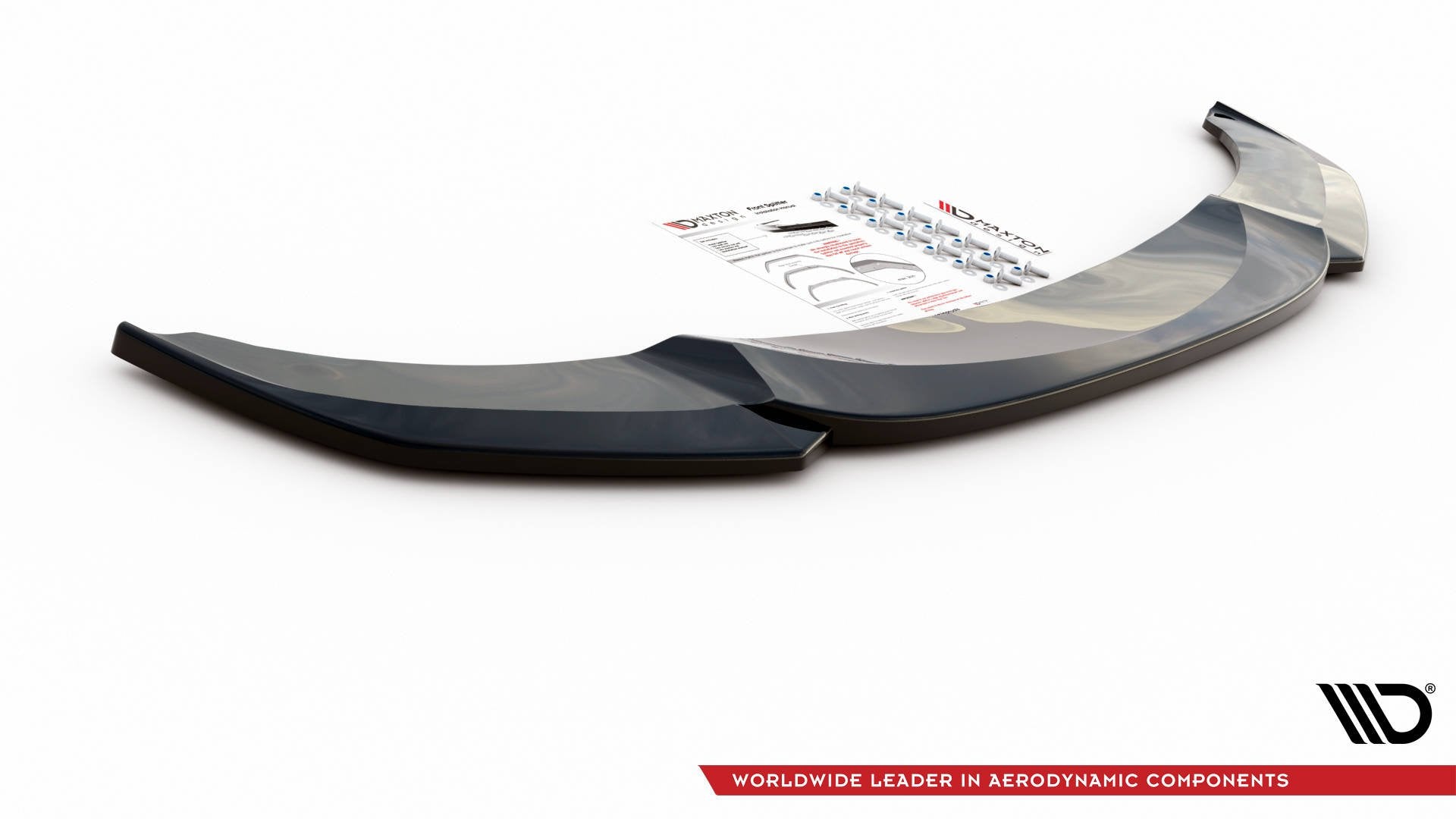 Front-Splitter-V.4-For-BMW-5-F10/F11-M-Pack---Gloss-Black