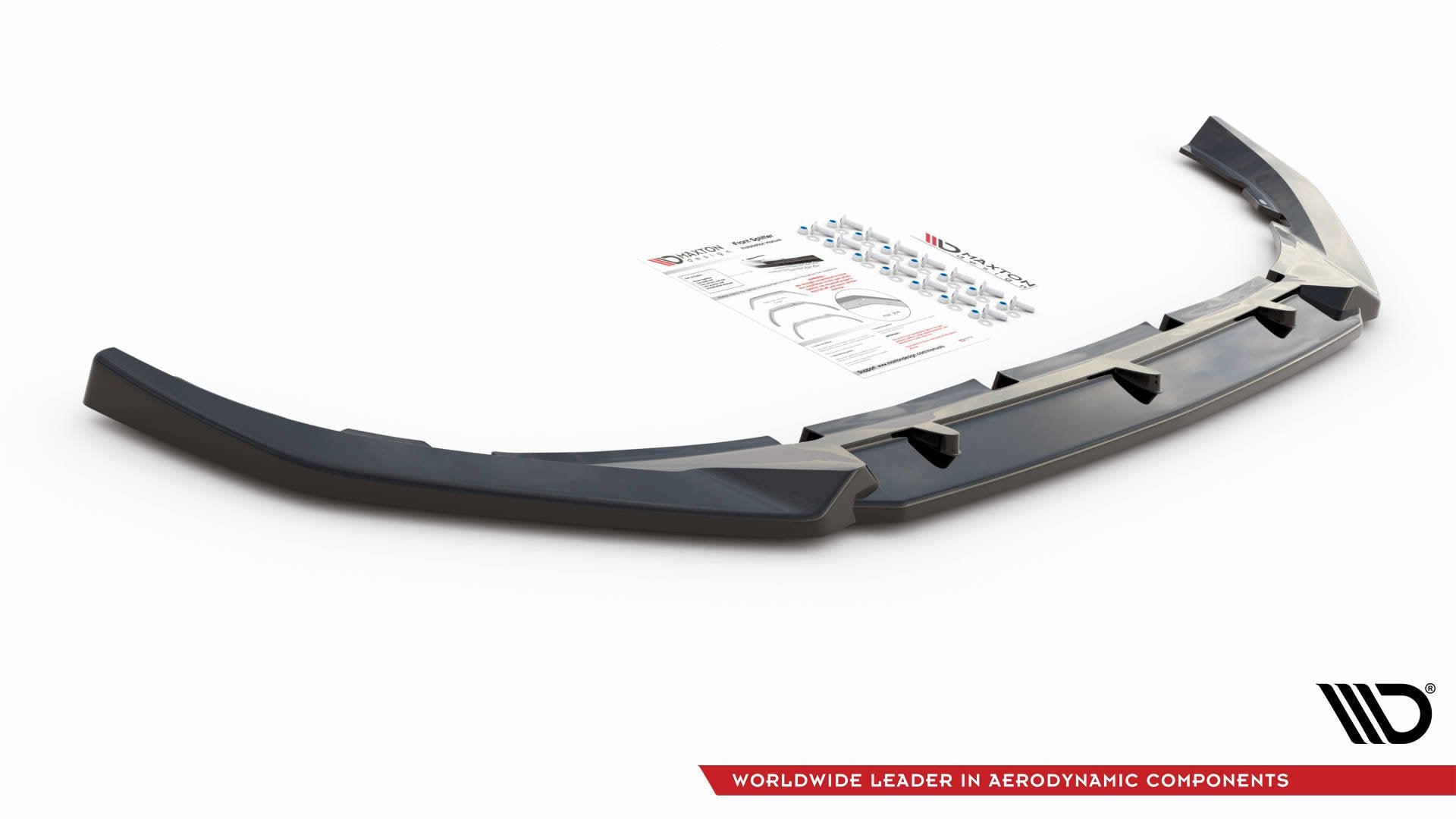 Front-Splitter-V.1-Volvo-S60/V60-R-Design-MK3---Gloss-Black