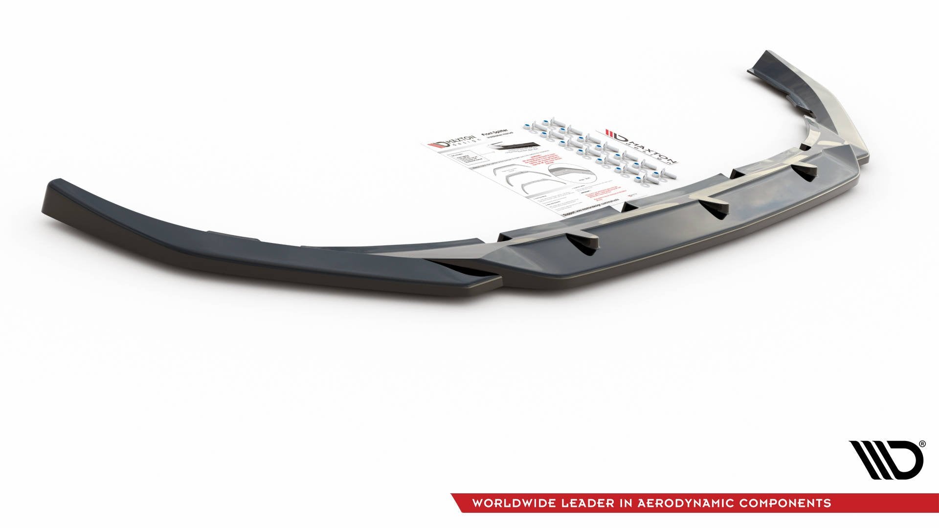 Front-Splitter-V.2-Volvo-S60/V60-R-Design-MK3---Gloss-Black