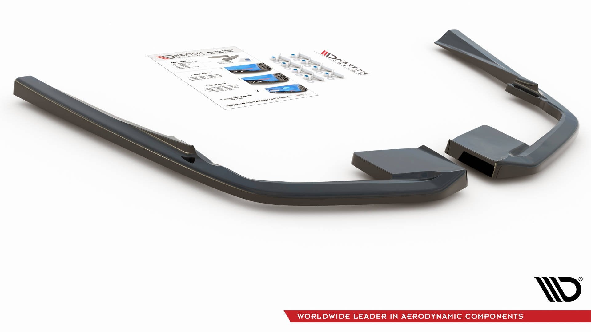 Rear-Side-Splitters-Volvo-S60/V60-R-Design-MK3---Gloss-Black