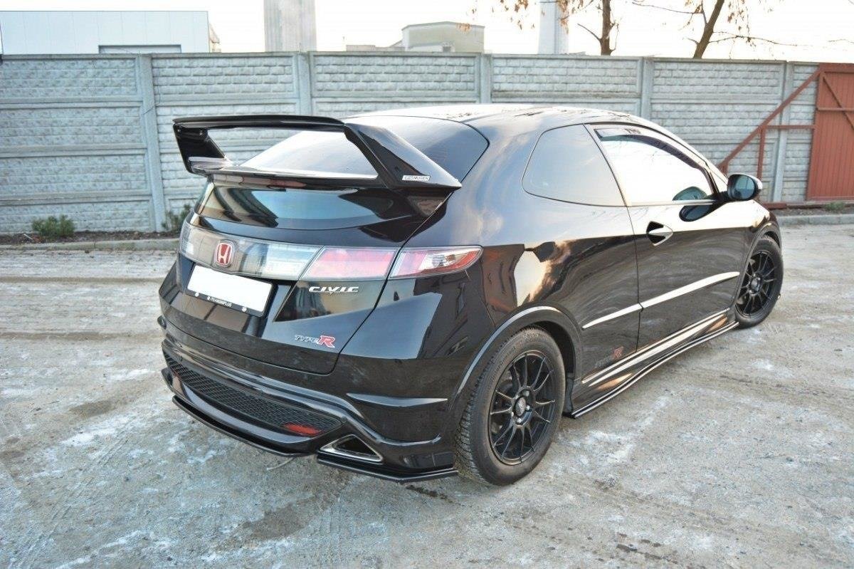 Rear-Side-Splitters-Honda-Civic-VIII-Type-S/R---Gloss-Black