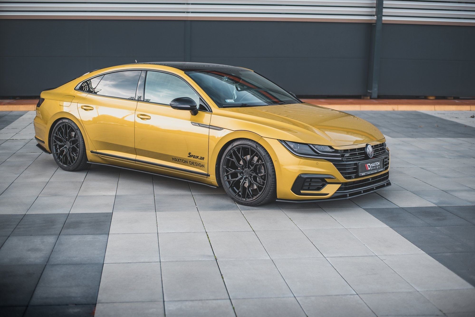 Racing-Durability-Front-Splitter-Volkswagen-Arteon-R-Line-Bl