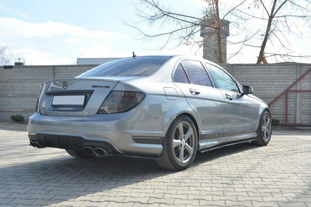 Rear-Side-Splitters-Mercedes-C-W204-63AMG/AMG-Line-GB