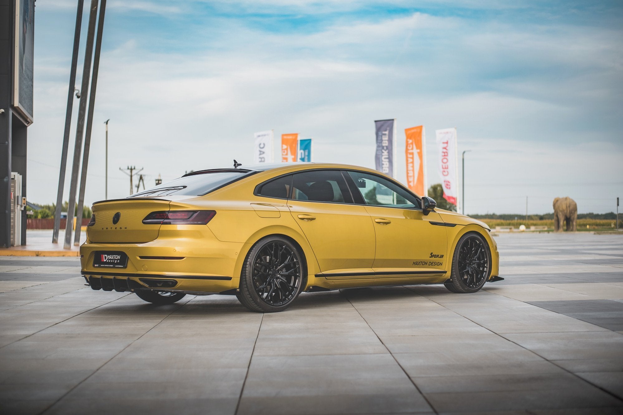 Rear-Side-Flaps-Volkswagen-Arteon-R-Line---Gloss-Black