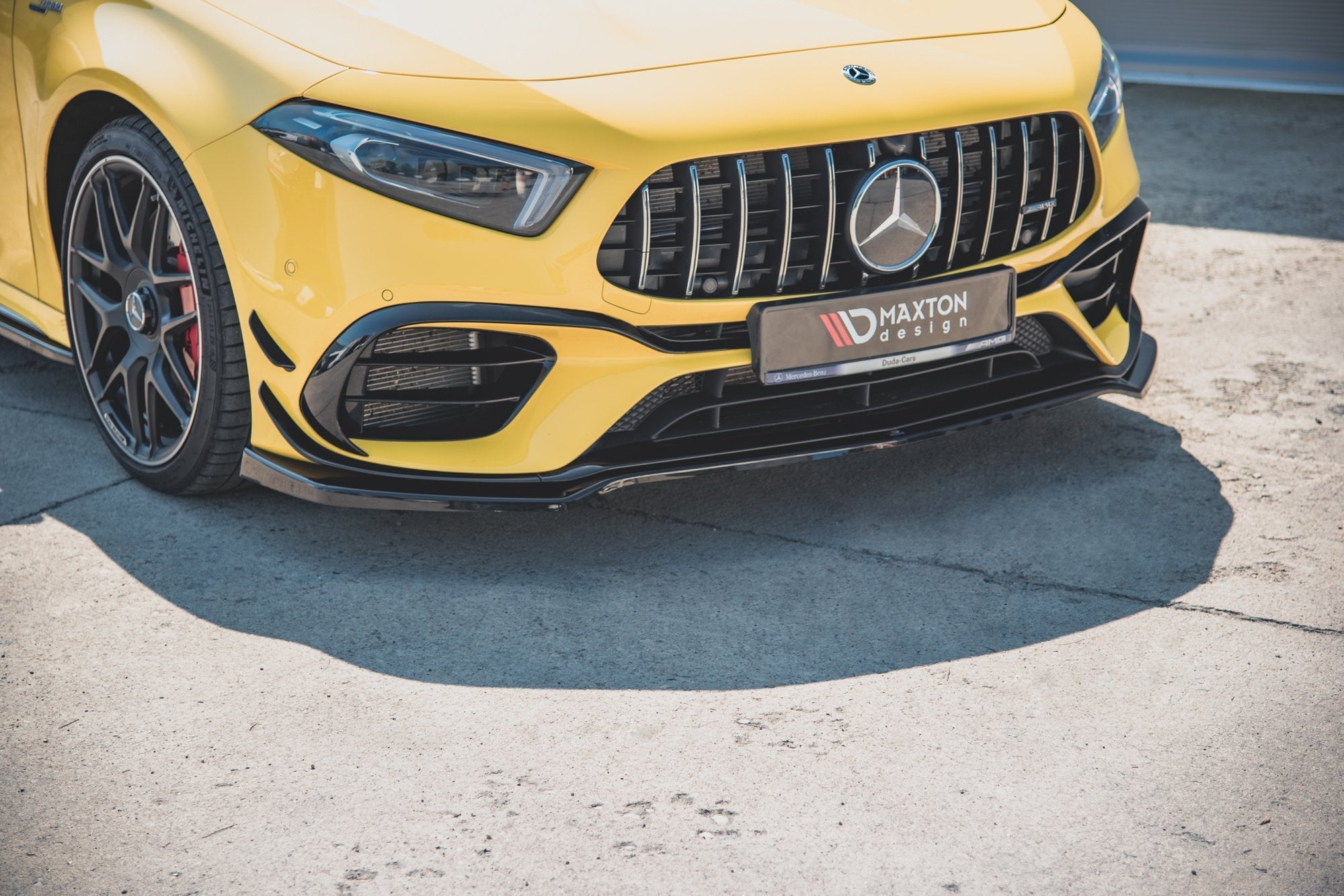 Front-Splitter-V.1-Mercedes-AMG-A-45-S-W177---Gloss-Black