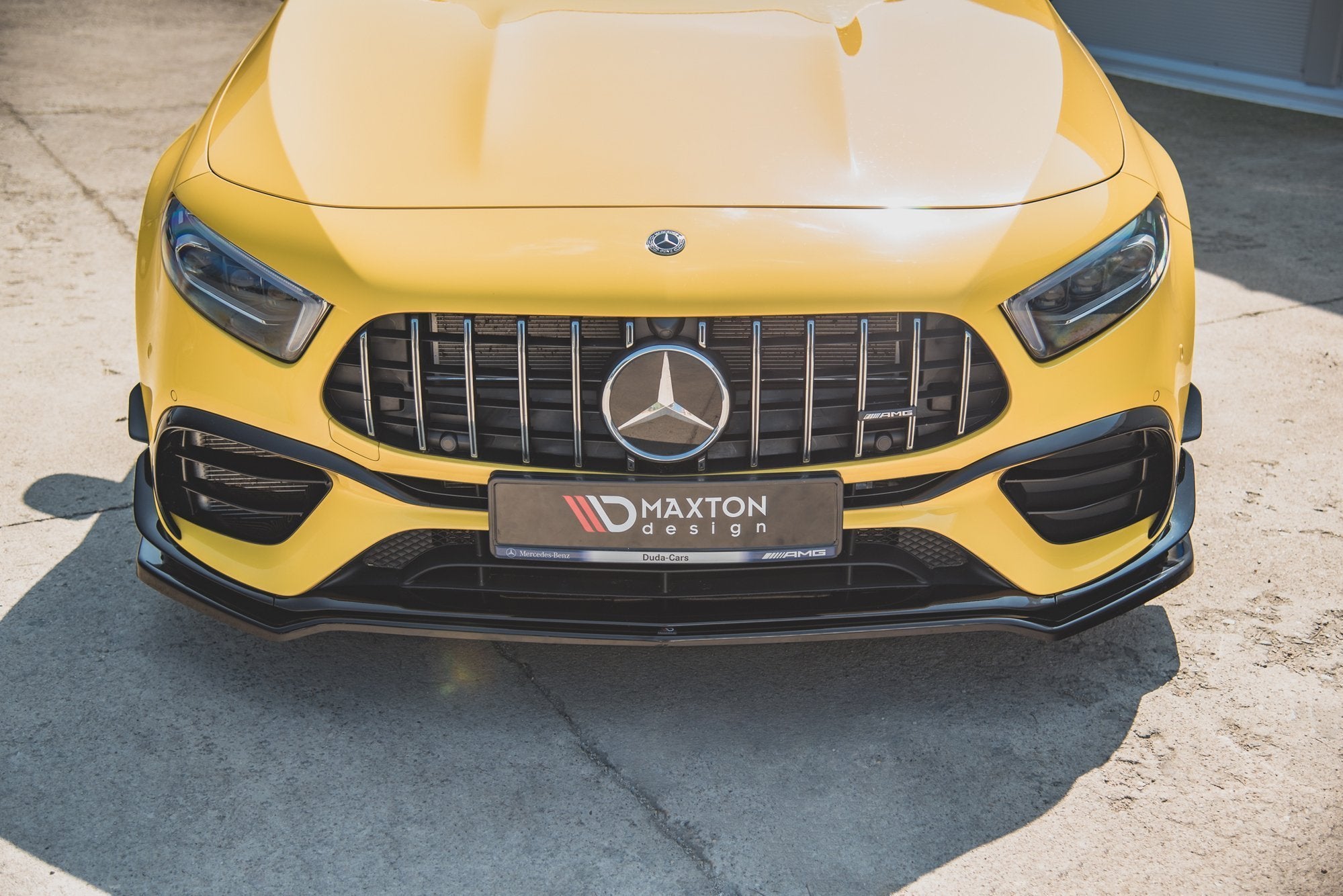 Front-Splitter-V.1-Mercedes-AMG-A-45-S-W177---Gloss-Black