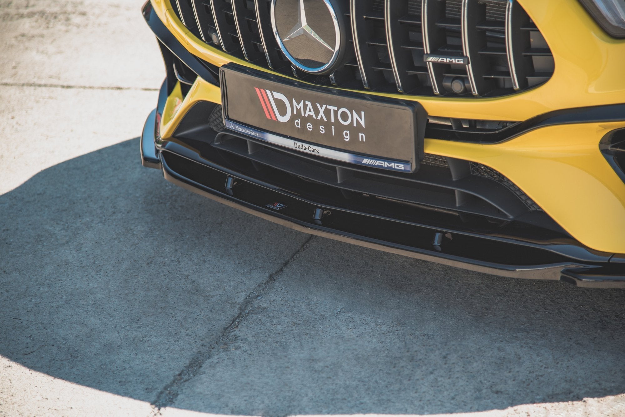 Front-Splitter-V.2-Mercedes-AMG-A-45-S-W177---Gloss-Black