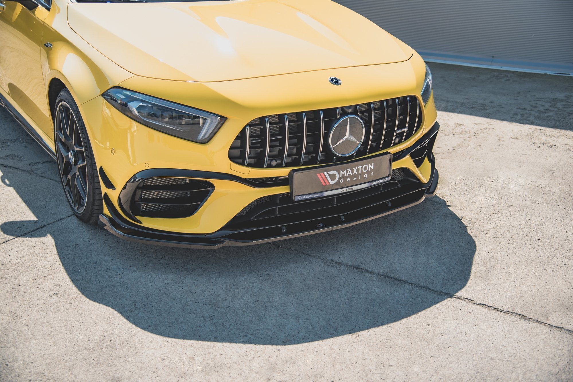 Front-Splitter-V.2-Mercedes-AMG-A-45-S-W177---Gloss-Black