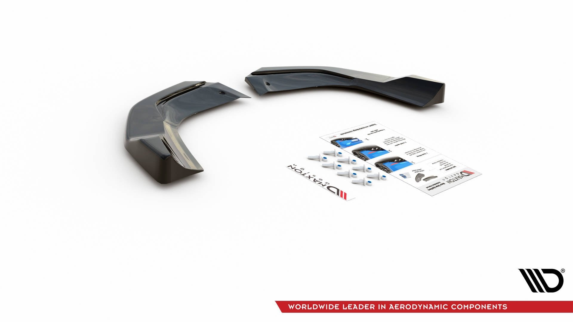 Rear-Side-Splitters-Mercedes-AMG-A-45-S-W177---Gloss-Black