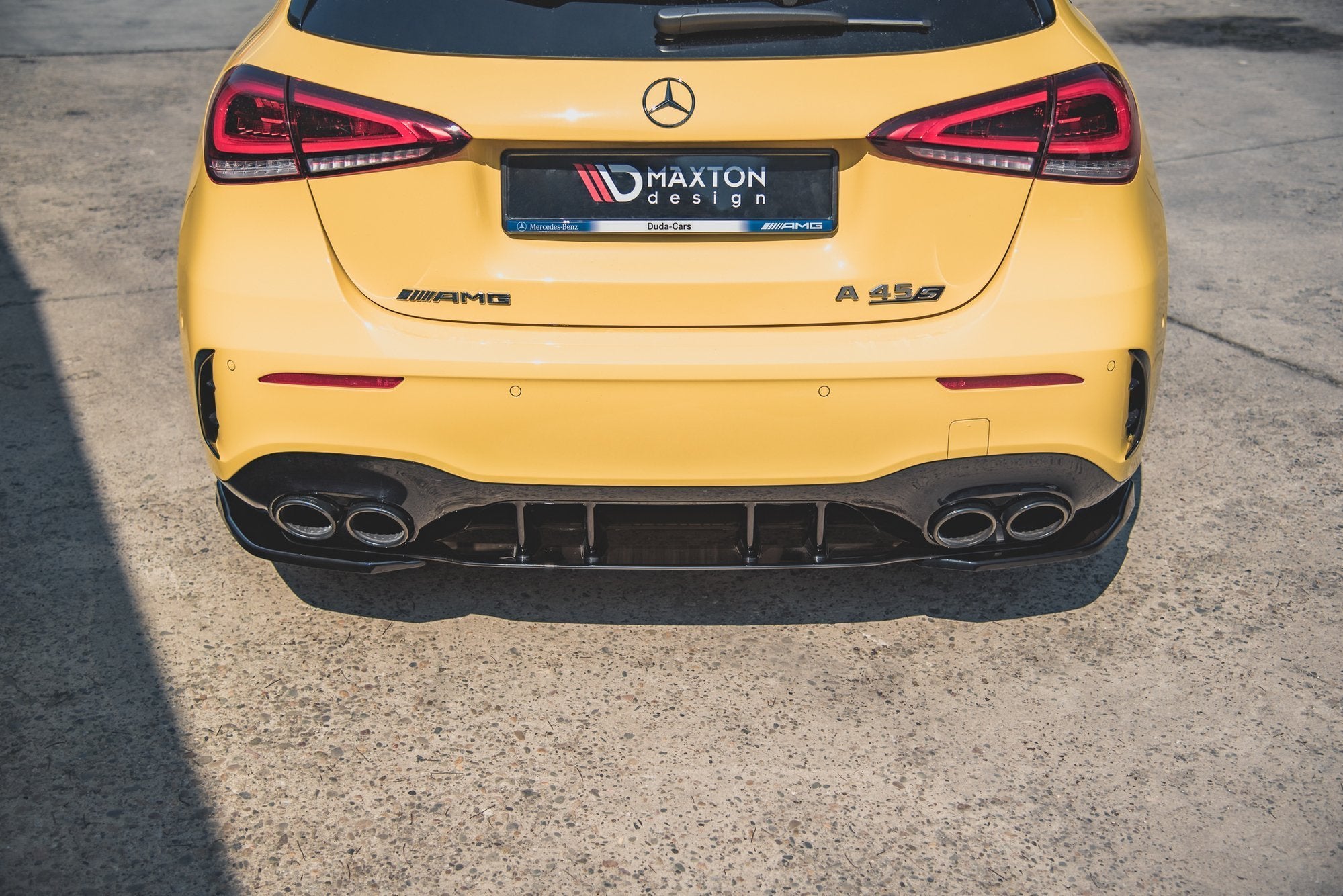 Rear-Side-Splitters-Mercedes-AMG-A-45-S-W177---Gloss-Black
