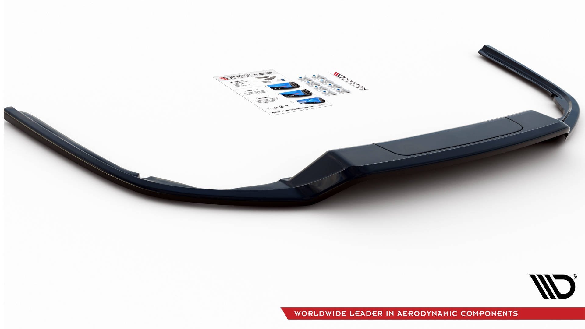 Central-Rear-Splitter-Volkswagen-Passat-B8---Gloss-Black