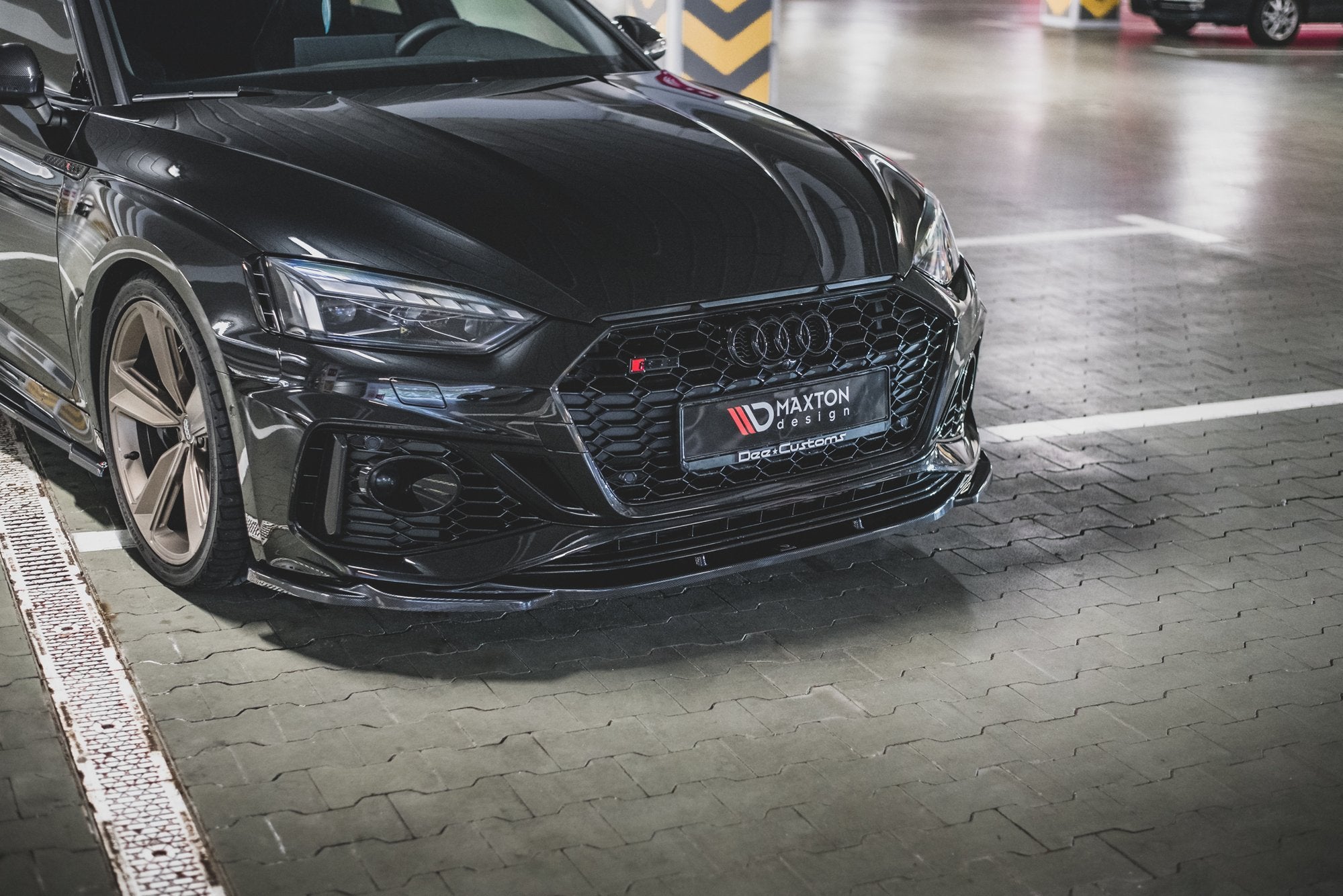 Front-Splitter-V.3-Audi-RS5-F5-Facelift---Gloss-Black