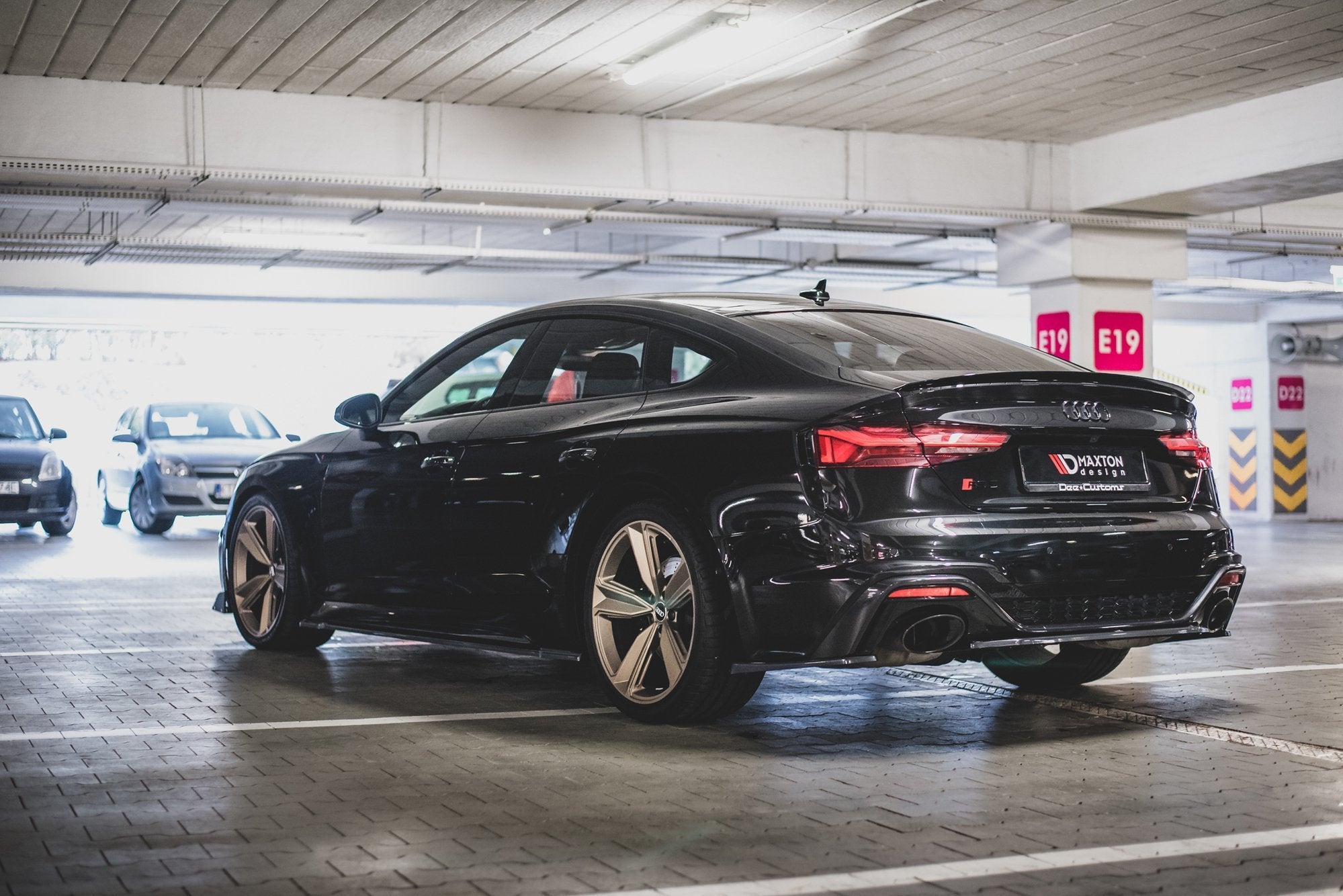 Rear-Side-Splitters-Audi-RS5-F5-Facelift---Gloss-Black