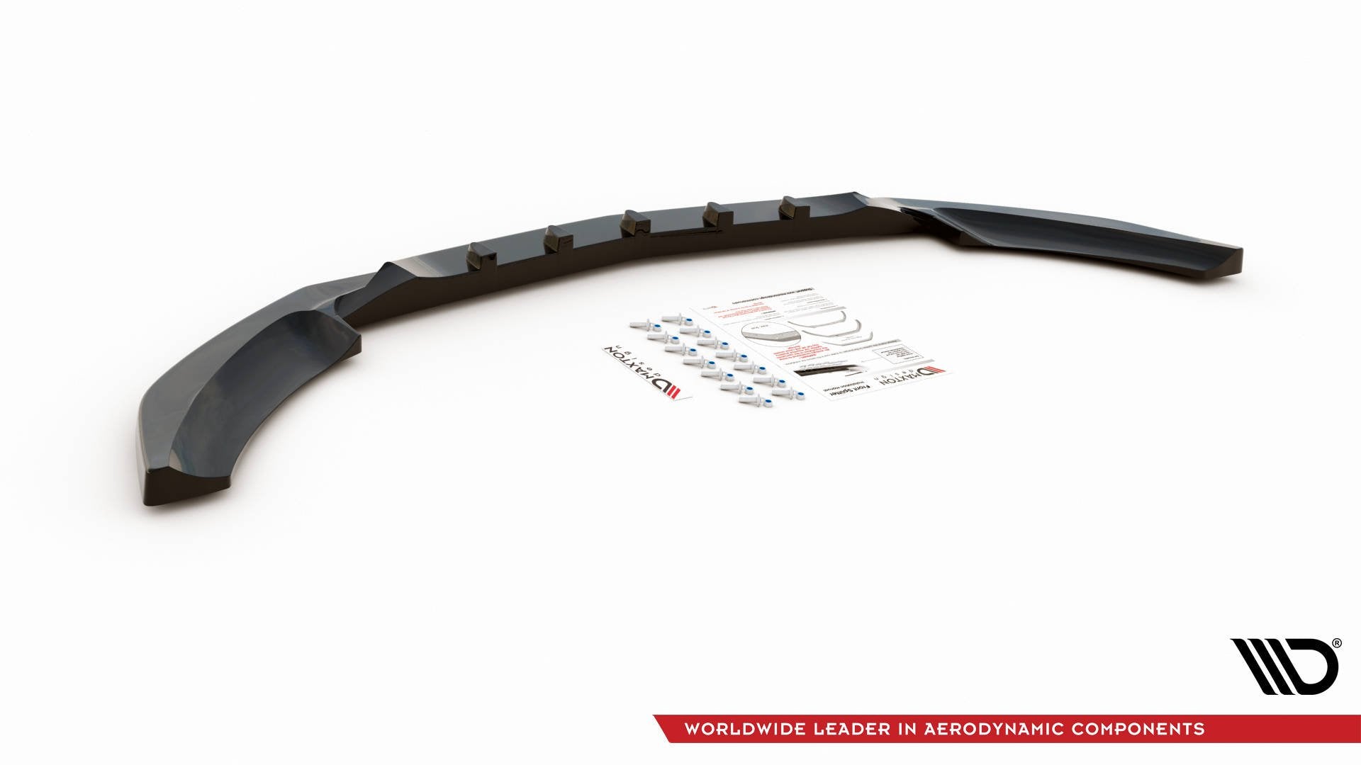 Front-Splitter-Mercedes-Benz-C-W205---Gloss-Black