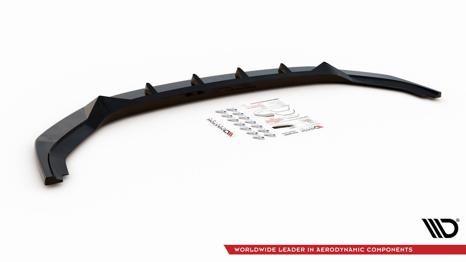 Front-Splitter-V.1-Volkswagen-T6-Facelift---Gloss-Black