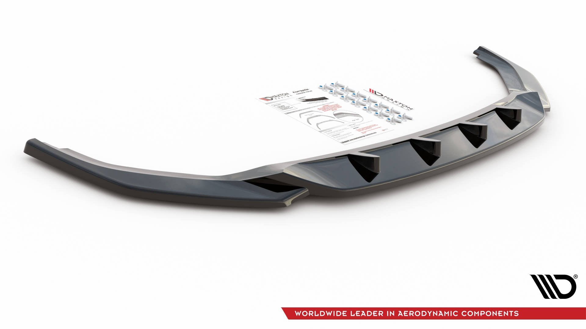 Front-Splitter-V.2-Volkswagen-T6-Facelift---Gloss-Black