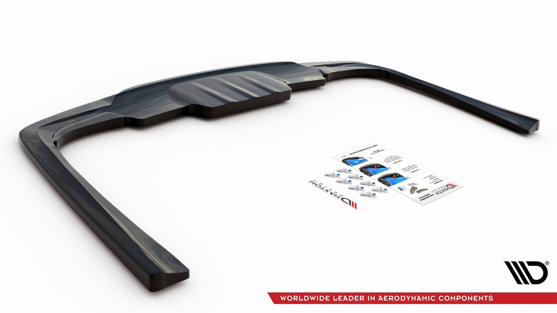 Central-Rear-Splitter-For-Mercedes-Benz-E-W213---Gloss-Black