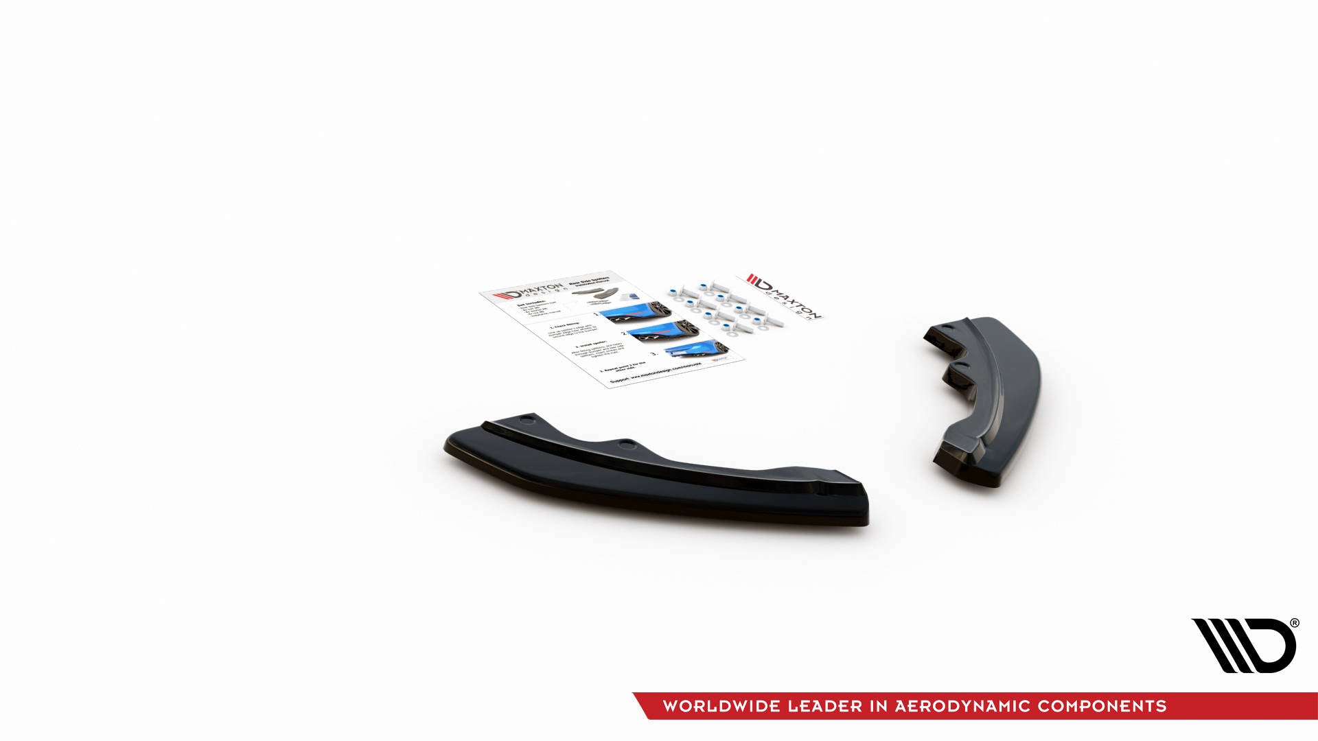 Rear-Side-Splitters-For-Mazda-CX-3---Gloss-Black