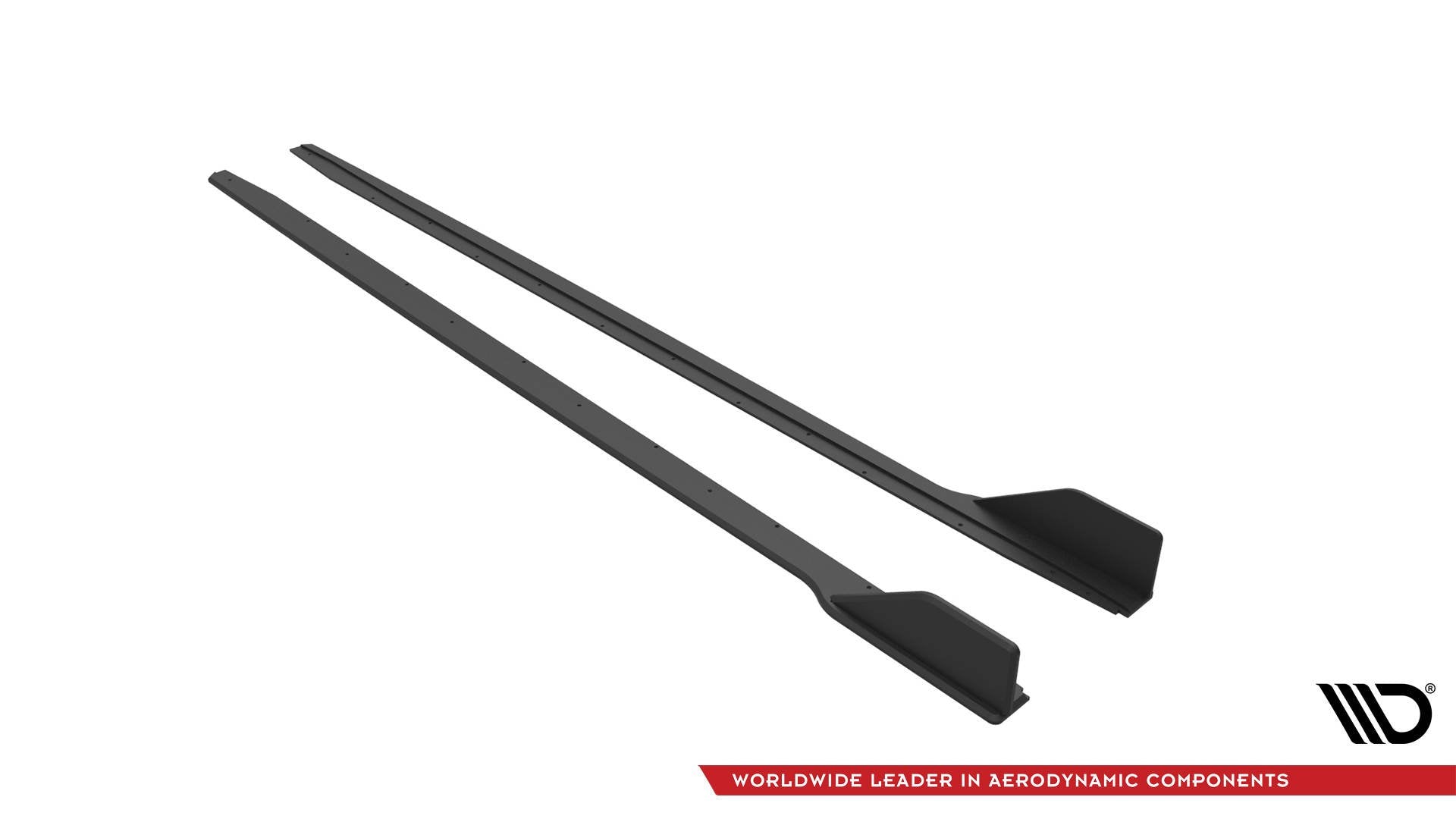 Side-Skirts-Diffusers-V.2-Ford-Mustang-GT-MK6-FL-Red-Line