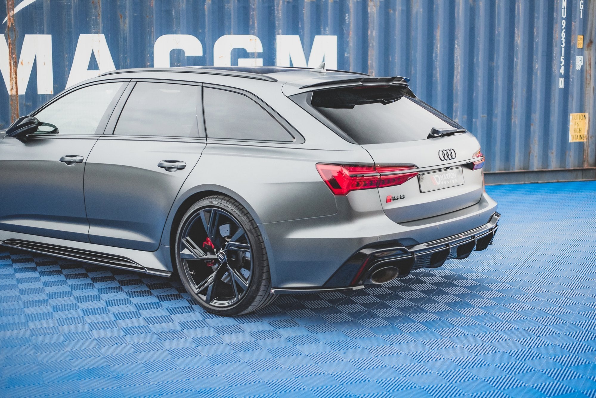 Rear-Side-Splitters-V.2-Audi-RS6-C8-/-RS7-C8---Gloss-Black