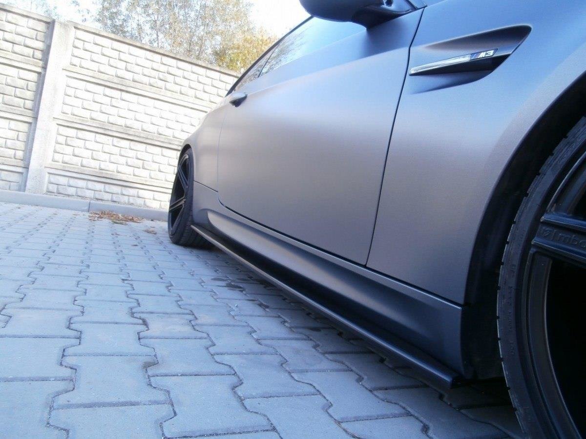Side-Skirts-Diffusers-BMW-M3-E92-/-E93---Gloss-Black