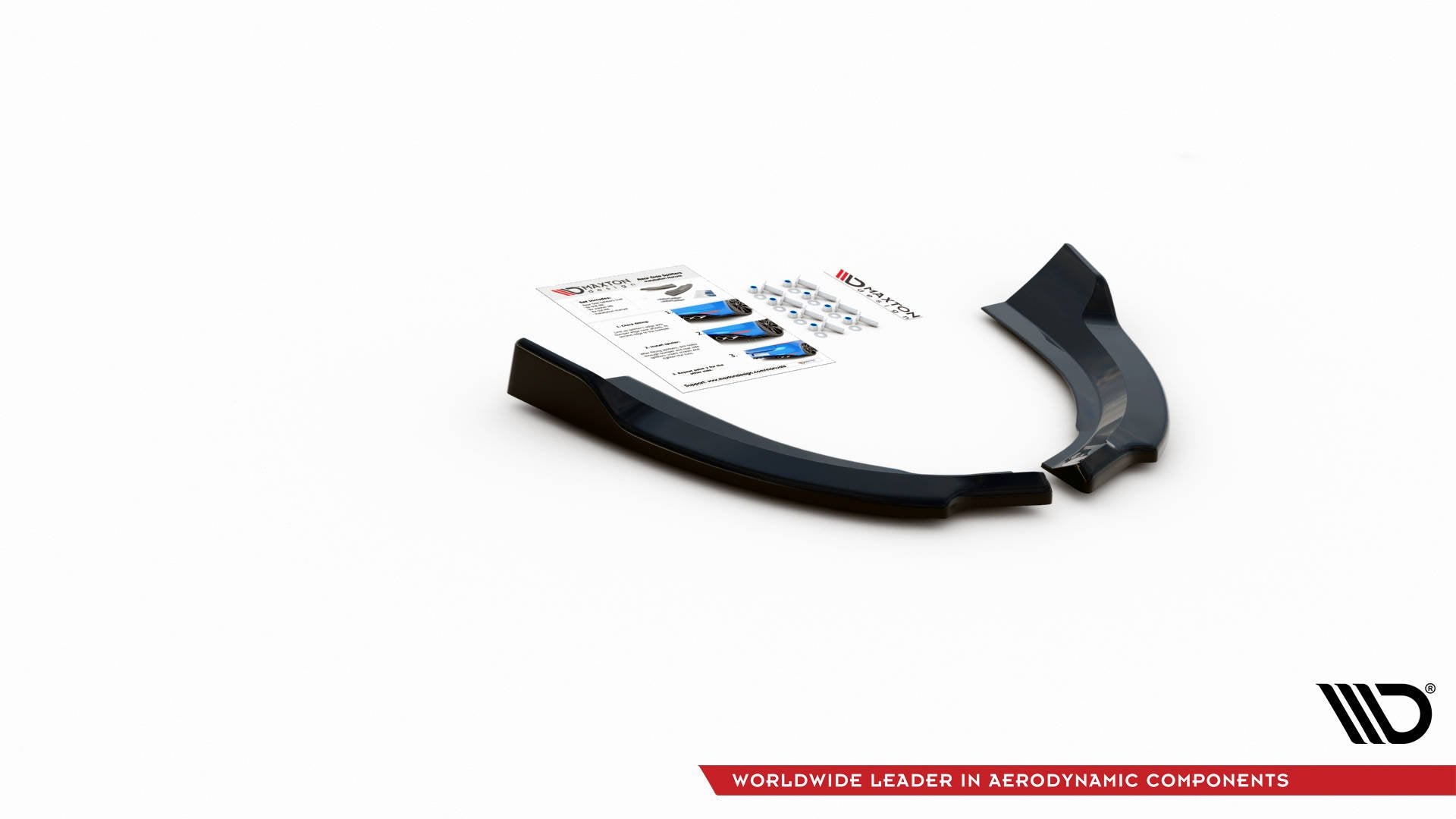 Rear-Side-Splitters-Ford-Escape-MK3---Gloss-Black