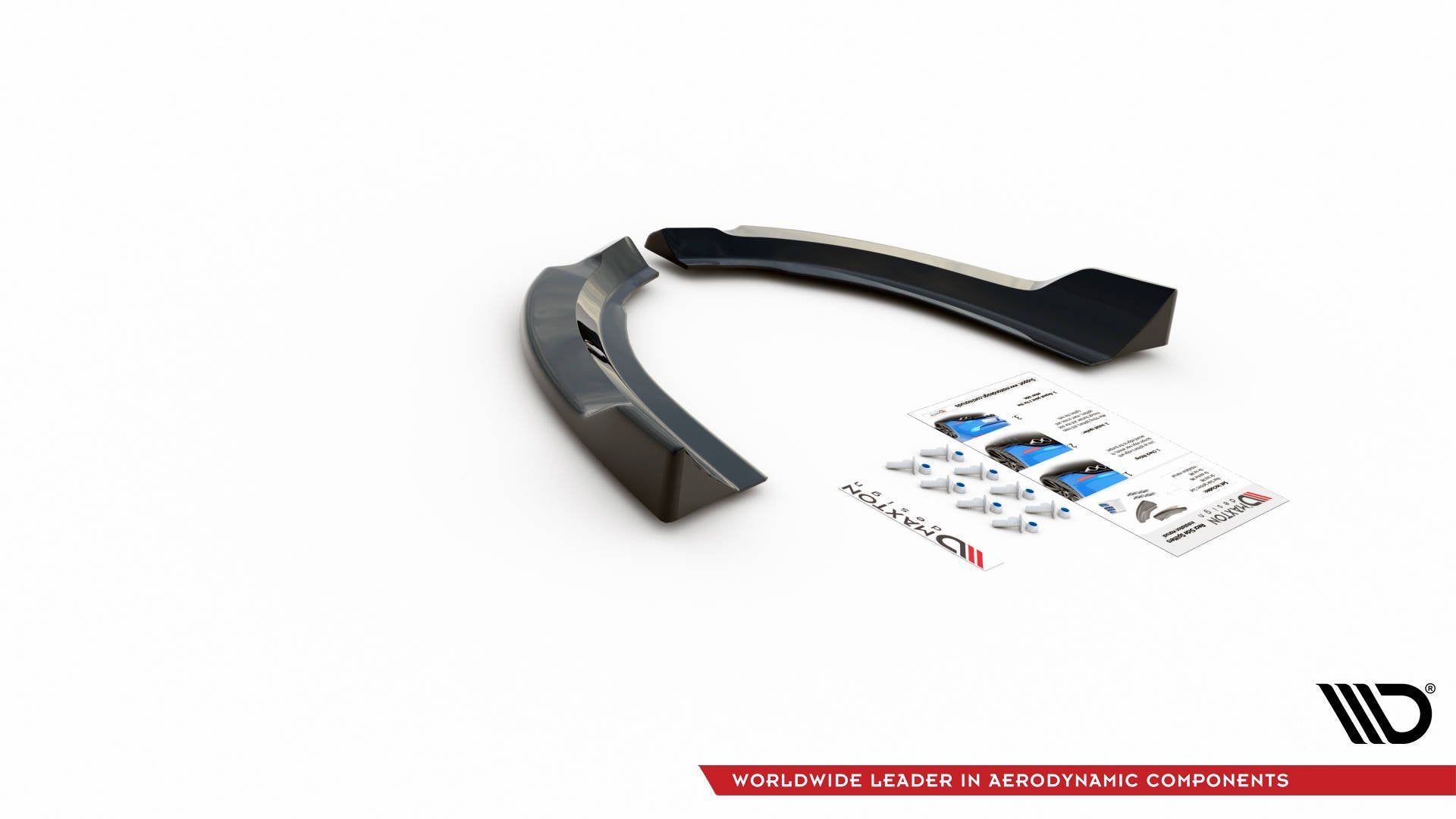 Rear-Side-Splitters-Ford-Escape-MK3---Gloss-Black