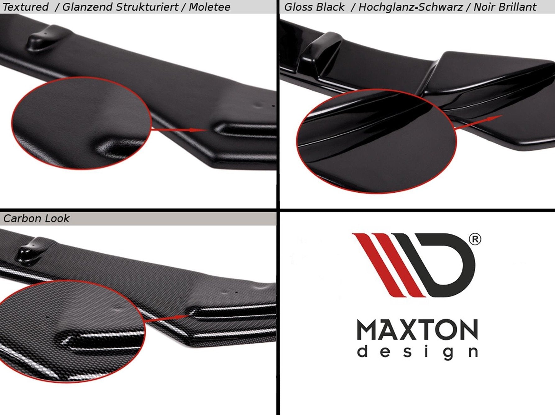 Front-Splitter-V.2-Skoda-Octavia-MK3-Facelift---Gloss-Black