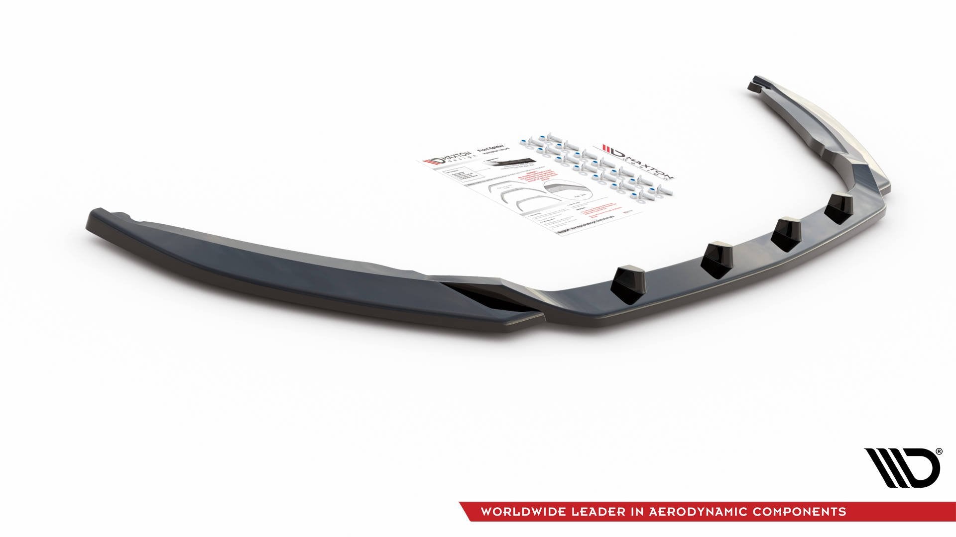 Front-Splitter-V.2-Skoda-Octavia-MK3-Facelift---Gloss-Black