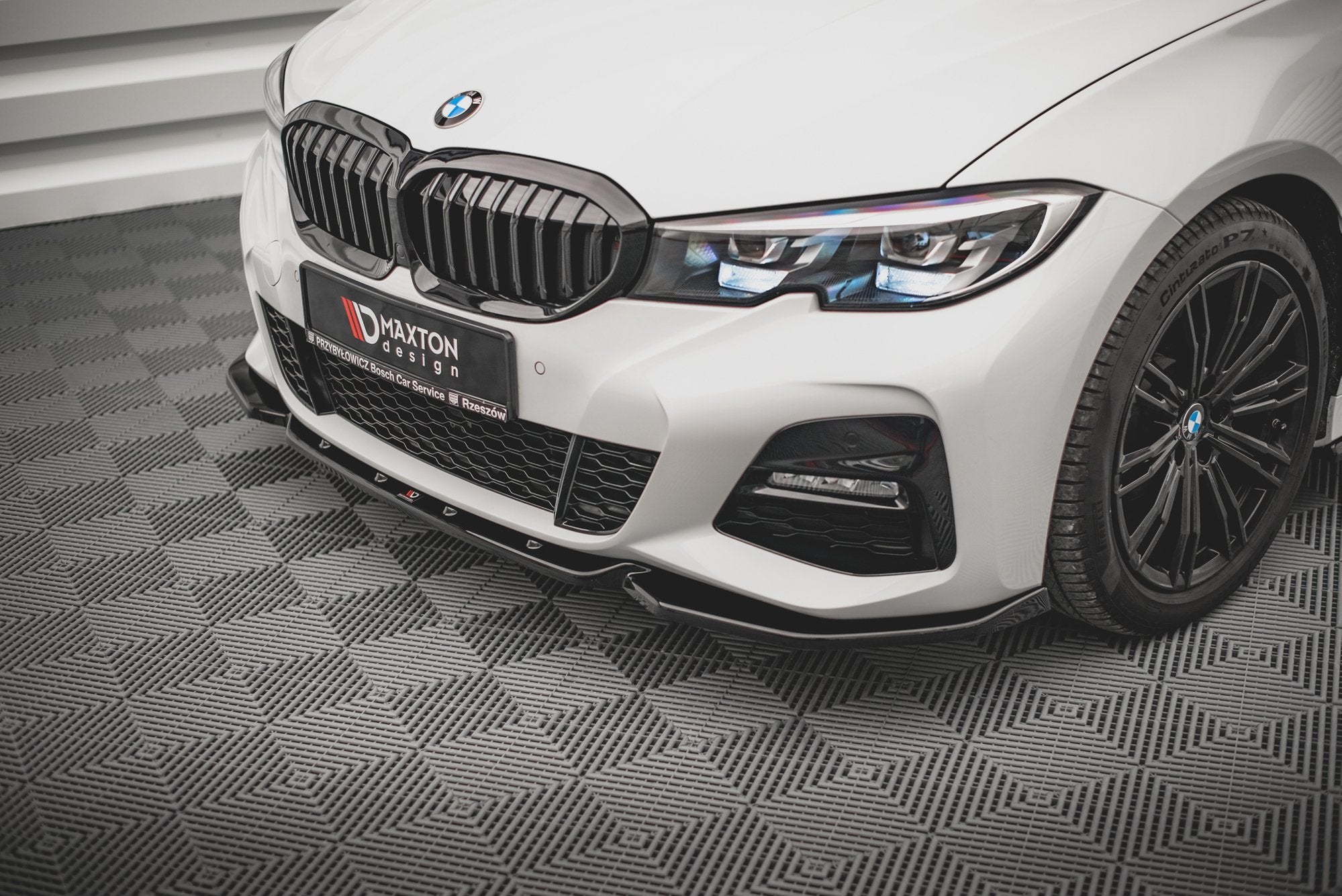 Front-Splitter-V.5-BMW-3-G20-/-G21-M-Pack---Gloss-Black