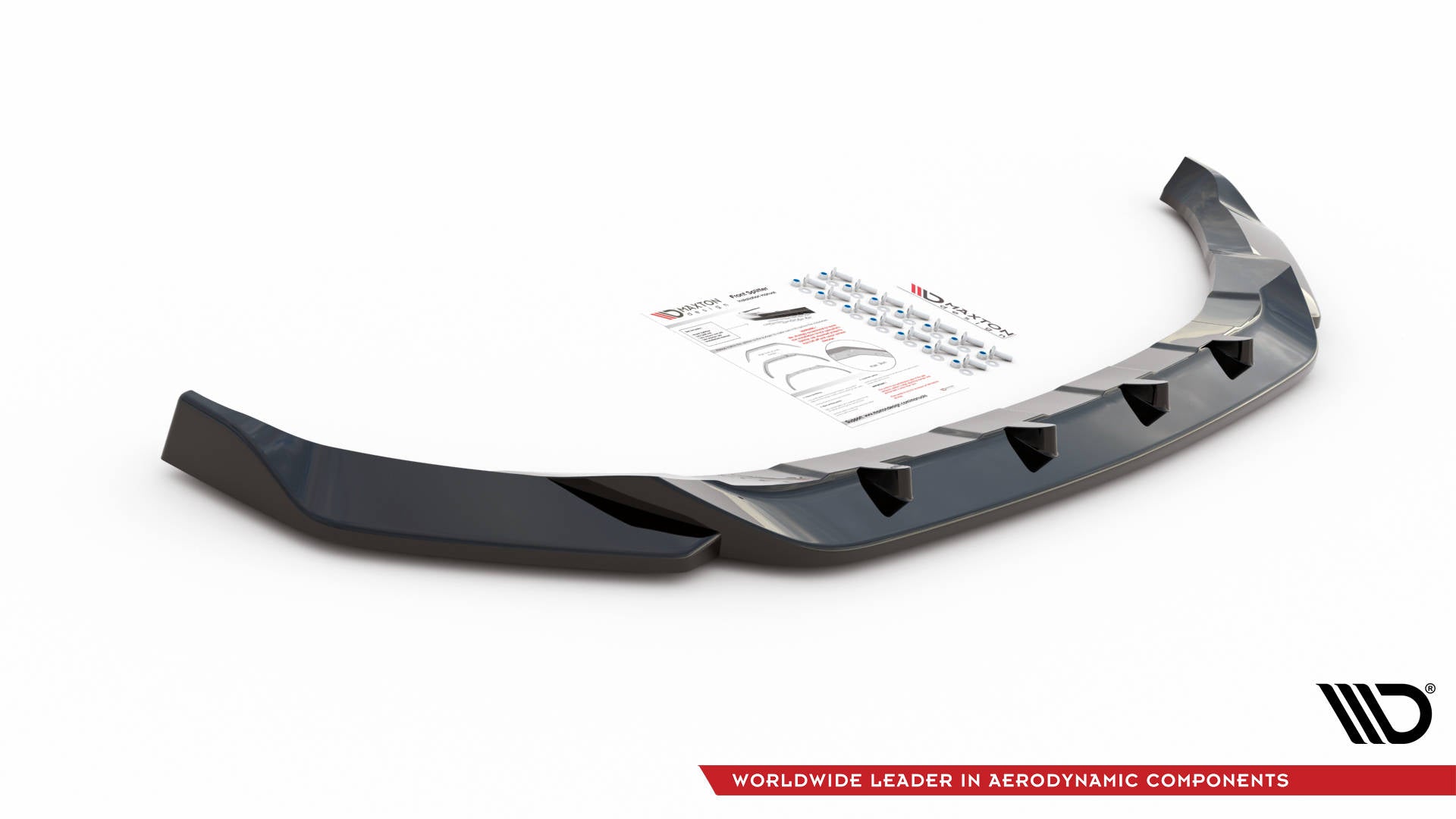 Front-Splitter-V.1-Volkswagen-T-ROC-MK1---Gloss-Black