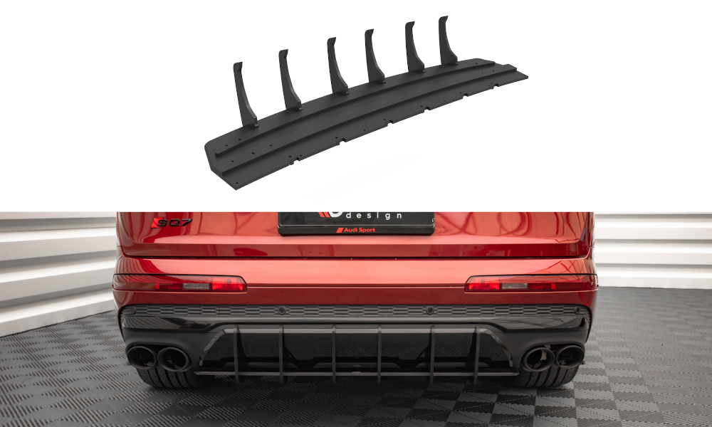 Diffuser-Audi-SQ7-/Q7-S-Line-MK2-(4M)-Facelift-Red-Line