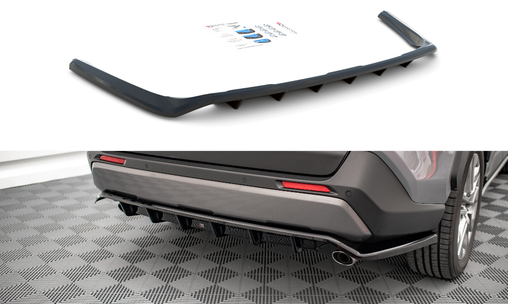 Central-Rear-Splitter-(With-Vertical-Bars)-Toyota-Rav4-MK5-G