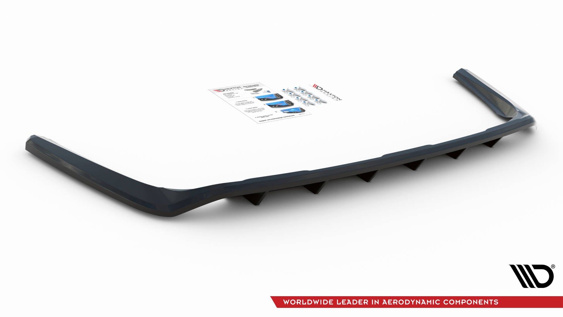 Central-Rear-Splitter-(With-Vertical-Bars)-Toyota-Rav4-MK5-G