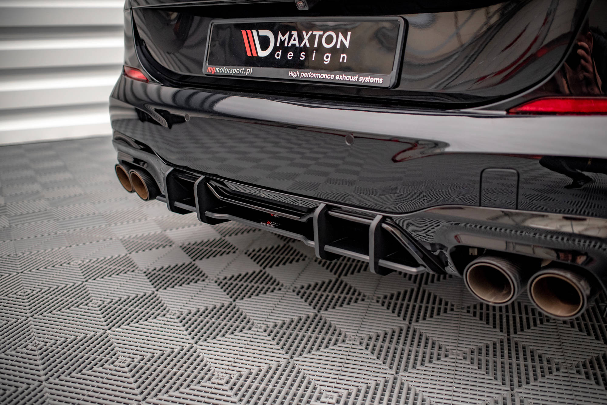 Street-Pro-Rear-Diffuser-BMW-M235I-Gran-Coupe-F44---Black