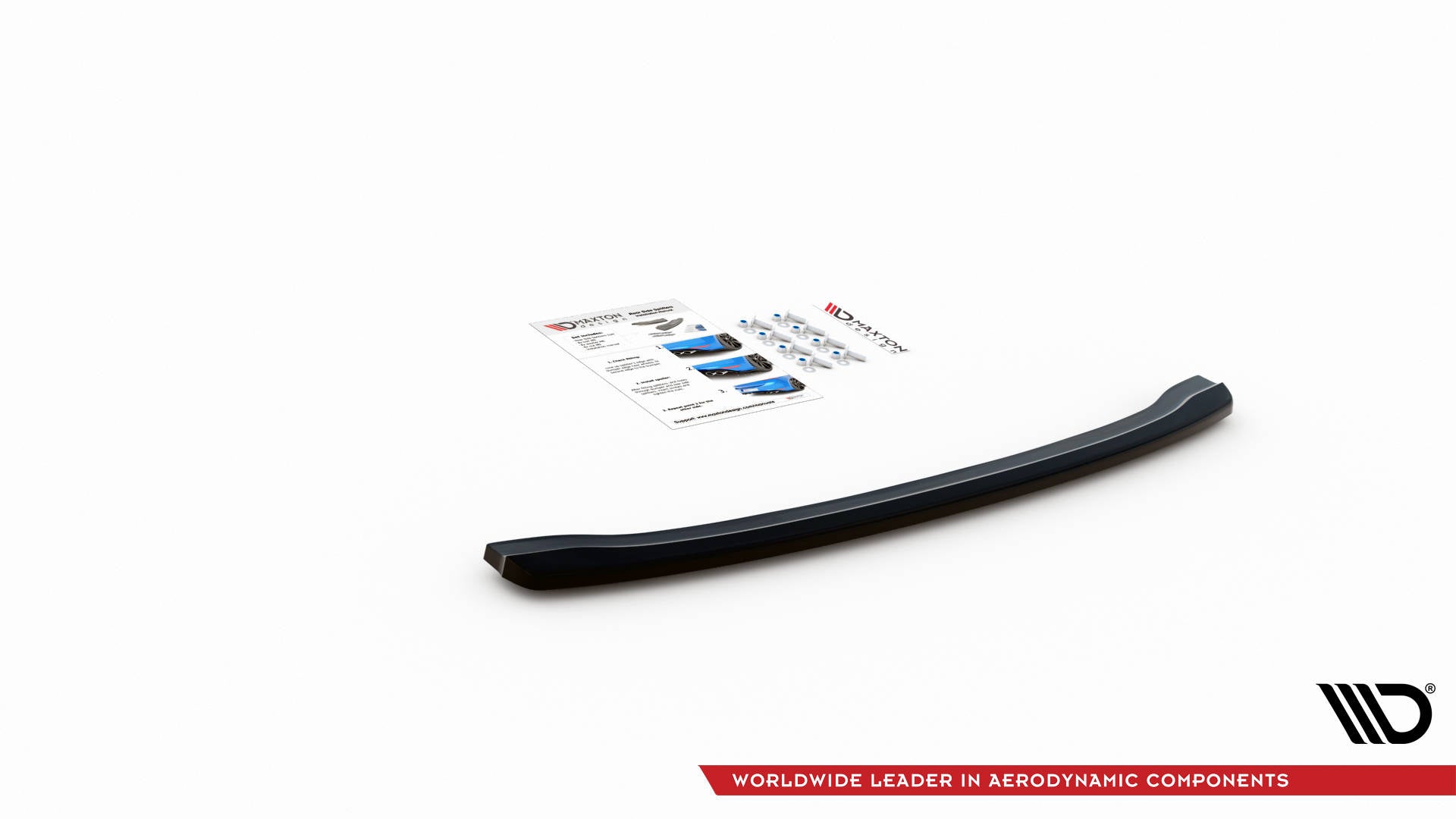 Central-Rear-Splitter-For-BMW-5-G30---Gloss-Black