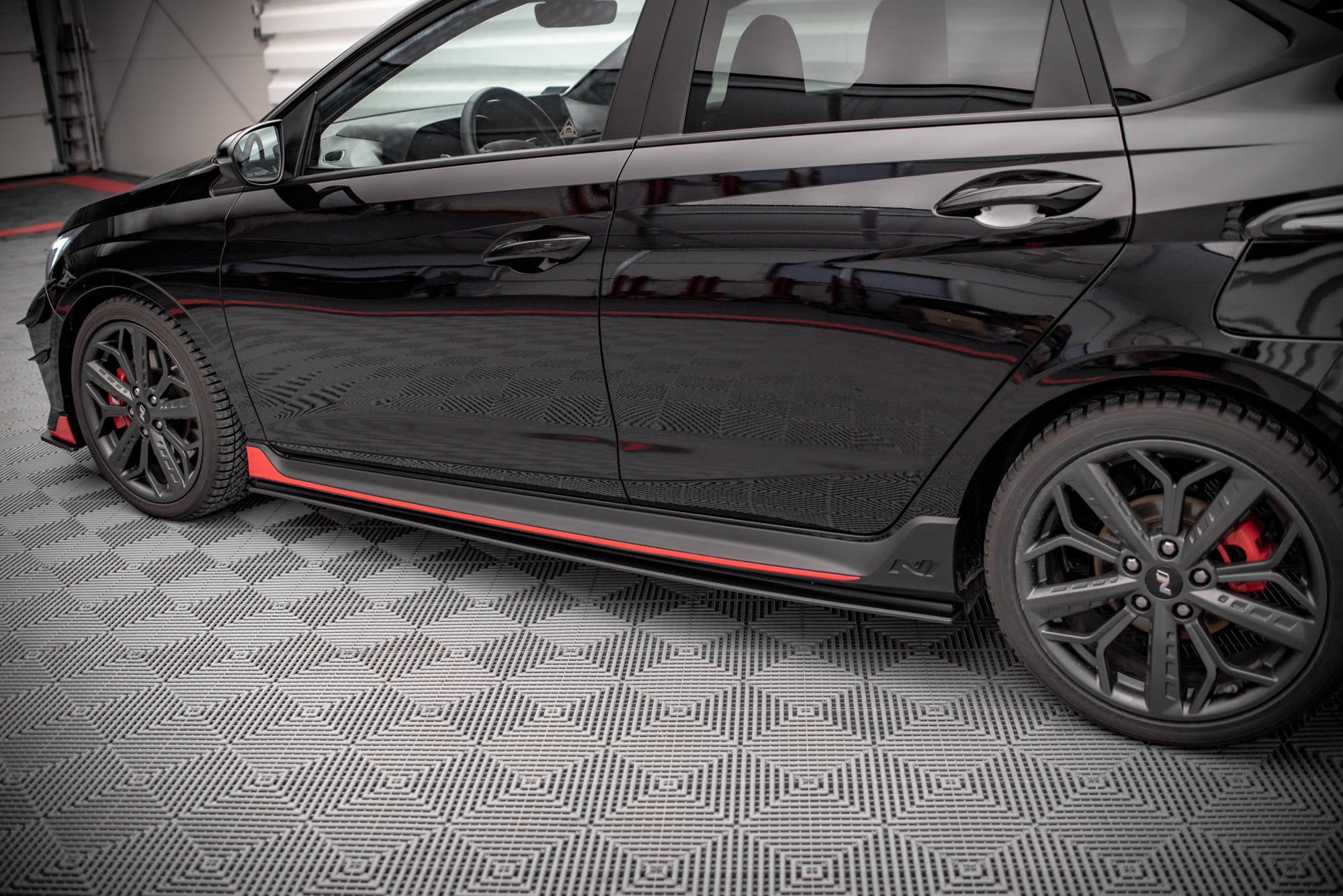 Street-Pro-Side-Skirts-Diffusers-Hyundai-I20-N-MK3---Black