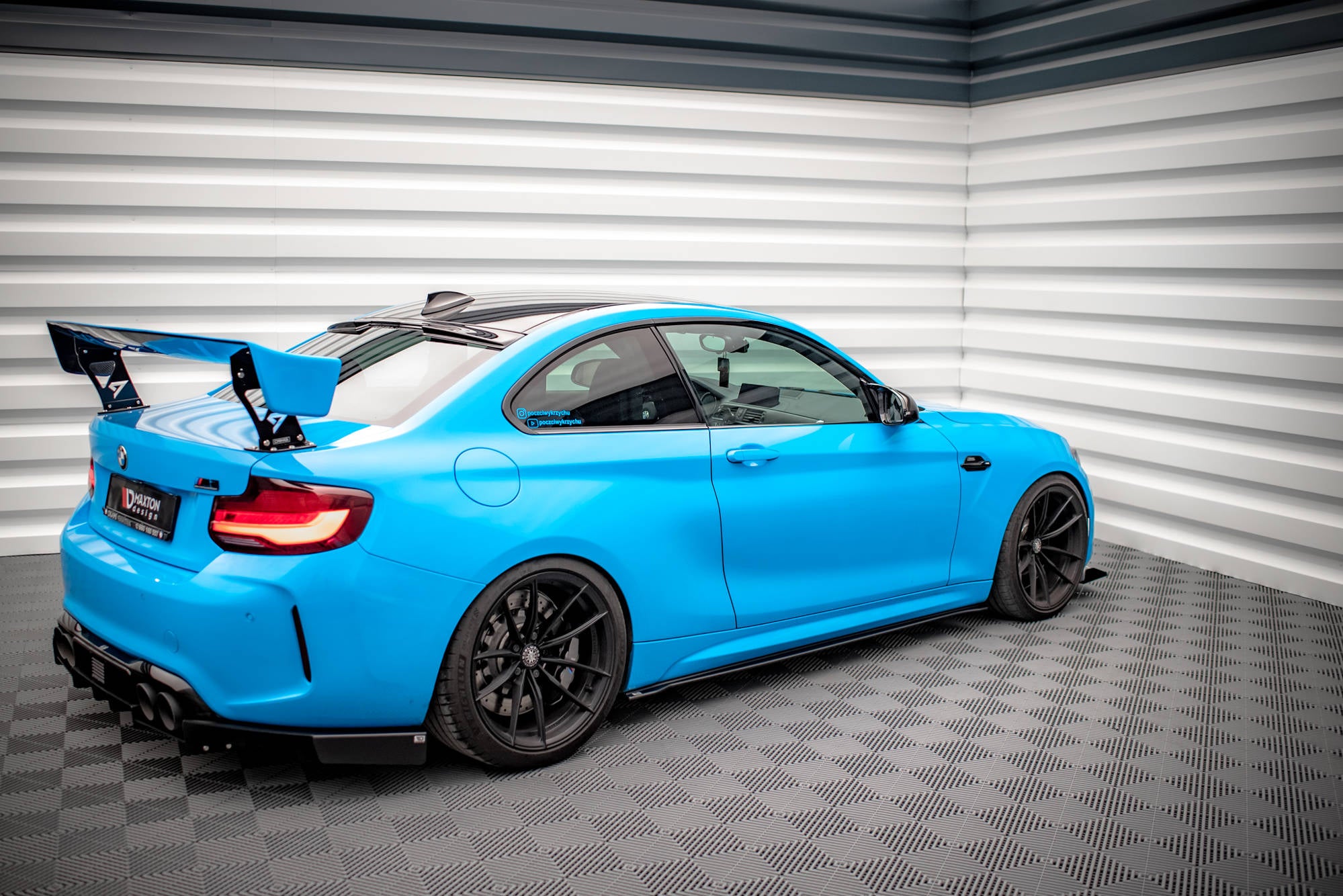 Street-Pro-Side-Skirts-Diffusers-BMW-M2-F87---Black