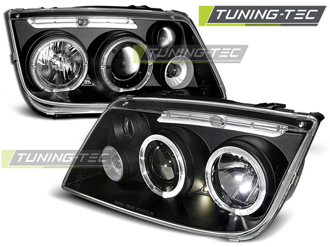 VW-Bora-98-07-Headlights-Angel-Eyes-Black