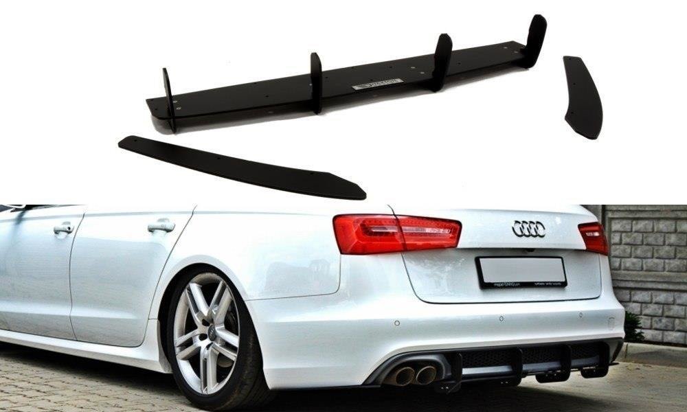 Diffuser-&-Side-Splitters-Audi-A6-S-Line-C7-(Exhaust-1X2)