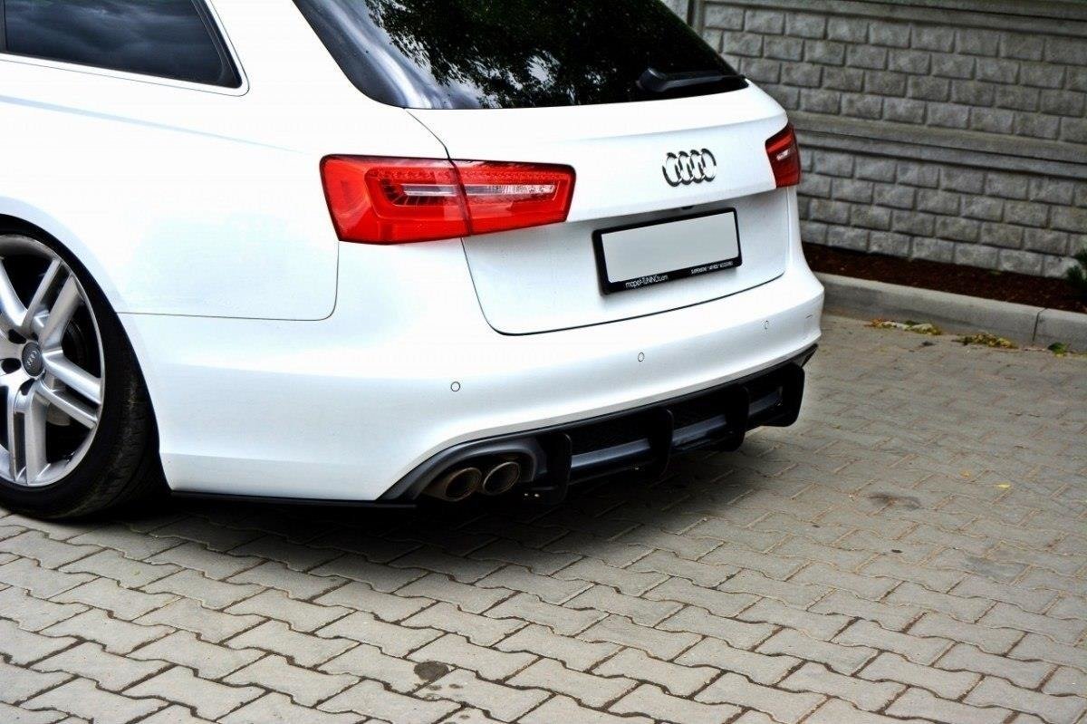 Diffuser-&-Side-Splitters-Audi-A6-S-Line-C7-(Exhaust-1X2)